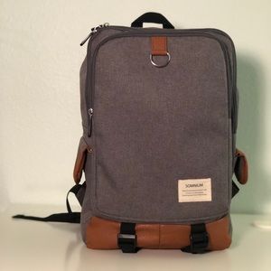 Grey Canvas Backpack NWOT